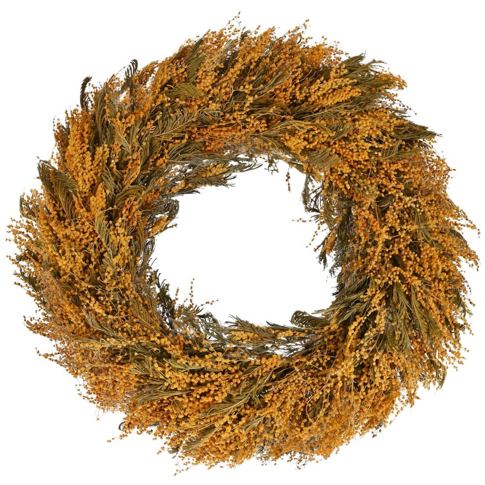 2258 24" Large Front Door Wreath with Dried Flowers for Spring Summer Fall